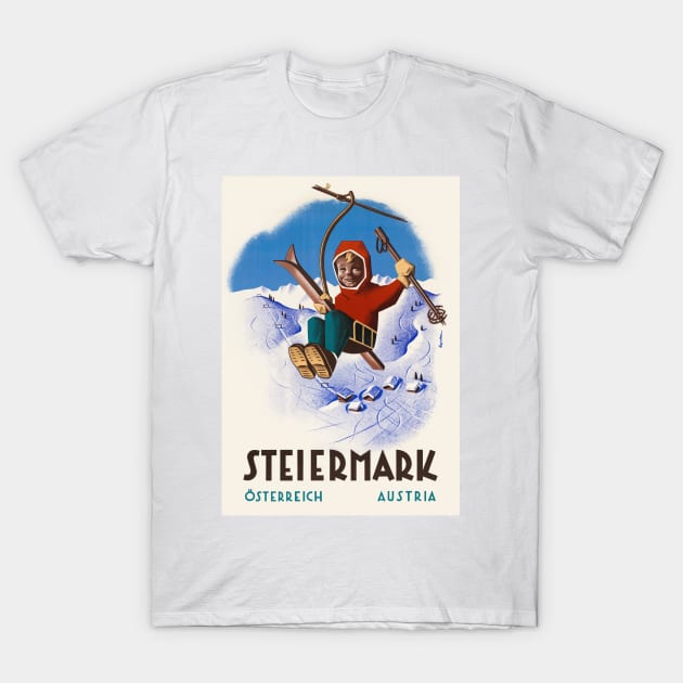 Steiermark Austria Vintage Travel Poster T-Shirt by vintagetreasure